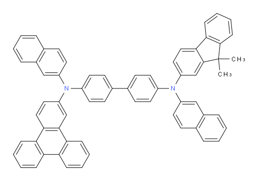N4-(9,9-dimethyl-9H-fluoren-2-yl)-N4,N4'-di(naphthalen-2-yl)-N4'-(triphenylen-2-yl)-[1,1'-biphenyl]-4,4'-diamine