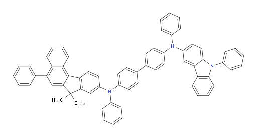 N4-(7,7-dimethyl-5-phenyl-7H-benzo[c]fluoren-9-yl)-N4,N4'-diphenyl-N4'-(9-phenyl-9H-carbazol-3-yl)-[1,1'-biphenyl]-4,4'-diamine