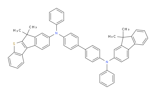 N4-(6,6-dimethyl-6H-benzo[b]indeno[1,2-d]thiophen-8-yl)-N4'-(9,9-dimethyl-9H-fluoren-2-yl)-N4,N4'-diphenyl-[1,1'-biphenyl]-4,4'-diamine