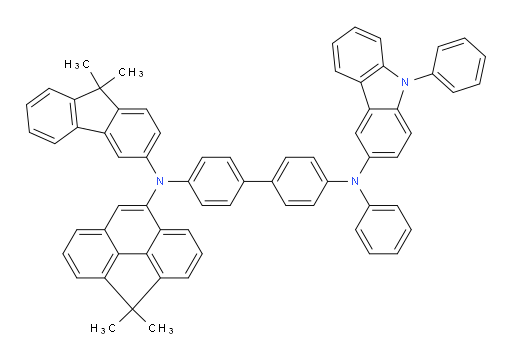 N4-(4,4-dimethyl-4H-cyclopenta[def]phenanthren-8-yl)-N4-(9,9-dimethyl-9H-fluoren-3-yl)-N4'-phenyl-N4'-(9-phenyl-9H-carbazol-3-yl)-[1,1'-biphenyl]-4,4'-diamine