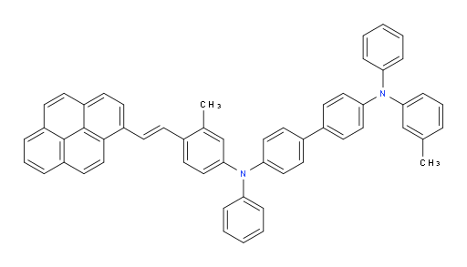 (E)-N4-(3-methyl-4-(2-(pyren-1-yl)vinyl)phenyl)-N4,N4'-diphenyl-N4'-(m-tolyl)-[1,1'-biphenyl]-4,4'-diamine