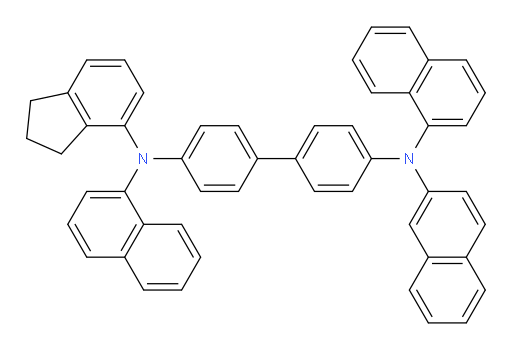 N4-(2,3-dihydro-1H-inden-4-yl)-N4,N4'-di(naphthalen-1-yl)-N4'-(naphthalen-2-yl)-[1,1'-biphenyl]-4,4'-diamine
