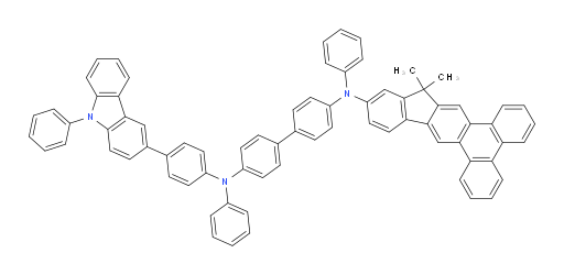 N4-(14,14-dimethyl-14H-indeno[1,2-b]triphenylen-12-yl)-N4,N4'-diphenyl-N4'-(4-(9-phenyl-9H-carbazol-3-yl)phenyl)-[1,1'-biphenyl]-4,4'-diamine