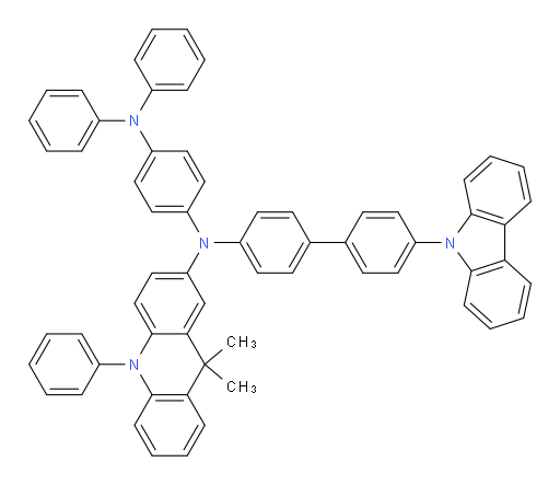 N1-(4'-(9H-carbazol-9-yl)-[1,1'-biphenyl]-4-yl)-N1-(9,9-dimethyl-10-phenyl-9,10-dihydroacridin-2-yl)-N4,N4-diphenylbenzene-1,4-diamine