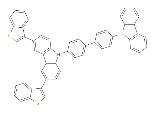 9-(4'-(9H-carbazol-9-yl)-[1,1'-biphenyl]-4-yl)-3,6-bis(benzo[b]thiophen-3-yl)-9H-carbazole