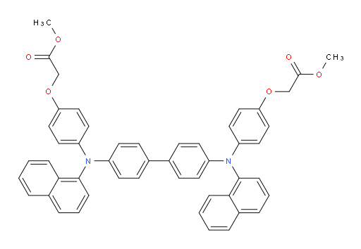 dimethyl 2,2'-((([1,1'-biphenyl]-4,4'-diylbis(naphthalen-1-ylazanediyl))bis(4,1-phenylene))bis(oxy))diacetate