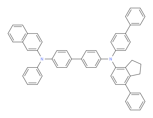 N4-([1,1'-biphenyl]-4-yl)-N4'-(naphthalen-2-yl)-N4'-phenyl-N4-(7-phenyl-2,3-dihydro-1H-inden-4-yl)-[1,1'-biphenyl]-4,4'-diamine