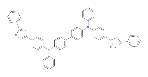 N4,N4'-diphenyl-N4,N4'-bis(4-(5-phenyl-1,2,4-oxadiazol-3-yl)phenyl)-[1,1'-biphenyl]-4,4'-diamine