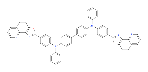 N4,N4'-bis(4-(oxazolo[5,4-h]quinolin-2-yl)phenyl)-N4,N4'-diphenyl-[1,1'-biphenyl]-4,4'-diamine