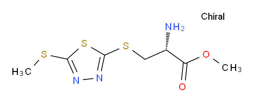 (R)-methyl 2-amino-3-((5-(methylthio)-1,3,4-thiadiazol-2-yl)thio)propanoate
