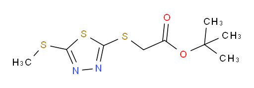 tert-butyl 2-((5-(methylthio)-1,3,4-thiadiazol-2-yl)thio)acetate