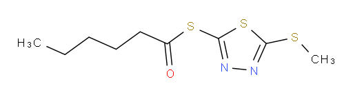 S-(5-(methylthio)-1,3,4-thiadiazol-2-yl) hexanethioate