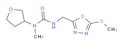 1-methyl-3-((5-(methylthio)-1,3,4-thiadiazol-2-yl)methyl)-1-(tetrahydrofuran-3-yl)urea