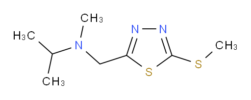 N-methyl-N-((5-(methylthio)-1,3,4-thiadiazol-2-yl)methyl)propan-2-amine