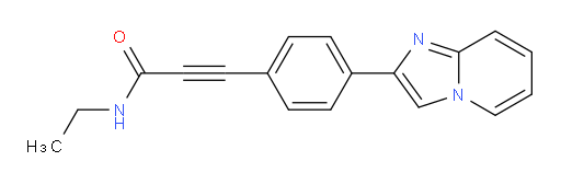 N-ethyl-3-(4-(imidazo[1,2-a]pyridin-2-yl)phenyl)propiolamide
