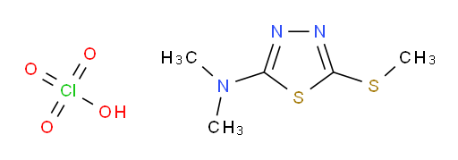 N,N-dimethyl-5-(methylthio)-1,3,4-thiadiazol-2-amine perchlorate