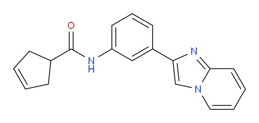N-(3-(imidazo[1,2-a]pyridin-2-yl)phenyl)cyclopent-3-enecarboxamide