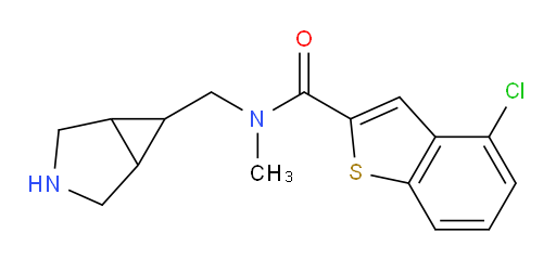 N-(3-azabicyclo[3.1.0]hexan-6-ylmethyl)-4-chloro-N-methylbenzo[b]thiophene-2-carboxamide