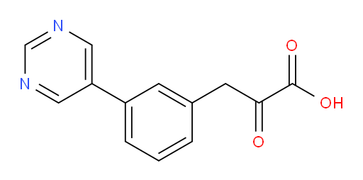 2-oxo-3-(3-(pyrimidin-5-yl)phenyl)propanoic acid