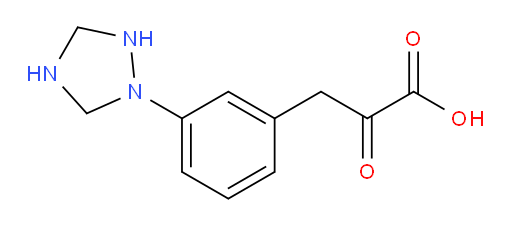 3-(3-(1,2,4-triazolidin-1-yl)phenyl)-2-oxopropanoic acid