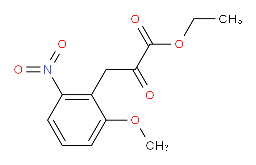 ethyl 3-(2-methoxy-6-nitrophenyl)-2-oxopropanoate