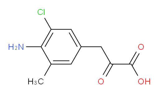 3-(4-amino-3-chloro-5-methylphenyl)-2-oxopropanoic acid