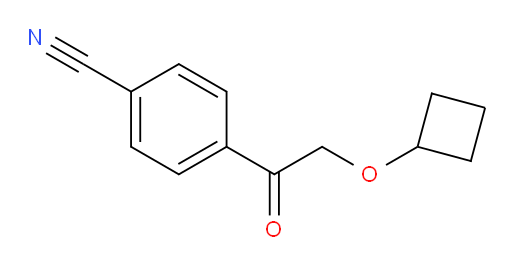 4-(2-cyclobutoxyacetyl)benzonitrile