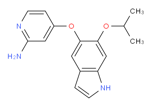 4-((6-isopropoxy-1H-indol-5-yl)oxy)pyridin-2-amine