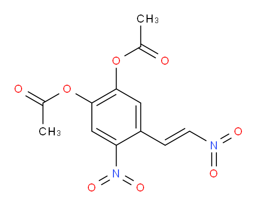 (E)-4-nitro-5-(2-nitrovinyl)-1,2-phenylene diacetate