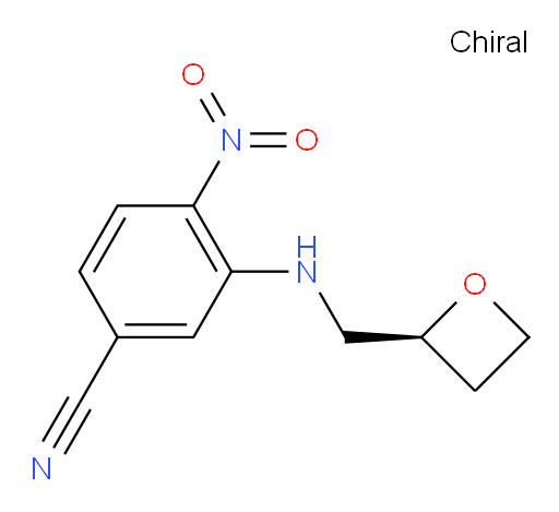 (S)-4-nitro-3-((oxetan-2-ylmethyl)amino)benzonitrile