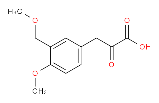 3-(4-methoxy-3-(methoxymethyl)phenyl)-2-oxopropanoic acid