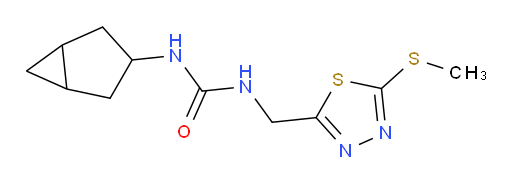 1-(bicyclo[3.1.0]hexan-3-yl)-3-((5-(methylthio)-1,3,4-thiadiazol-2-yl)methyl)urea
