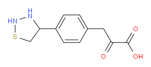 3-(4-(1,2,3-thiadiazolidin-4-yl)phenyl)-2-oxopropanoic acid
