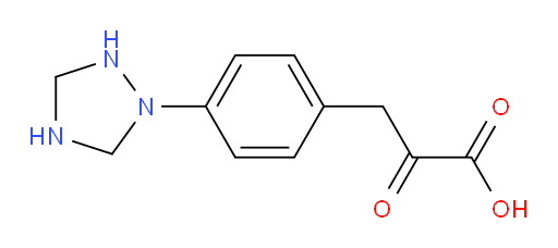 3-(4-(1,2,4-triazolidin-1-yl)phenyl)-2-oxopropanoic acid