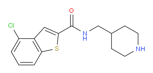 4-chloro-N-(piperidin-4-ylmethyl)benzo[b]thiophene-2-carboxamide
