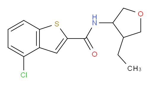 4-chloro-N-(4-ethyltetrahydrofuran-3-yl)benzo[b]thiophene-2-carboxamide