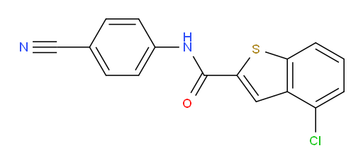 4-chloro-N-(4-cyanophenyl)benzo[b]thiophene-2-carboxamide