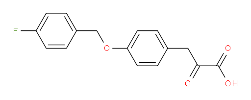 3-(4-((4-fluorobenzyl)oxy)phenyl)-2-oxopropanoic acid