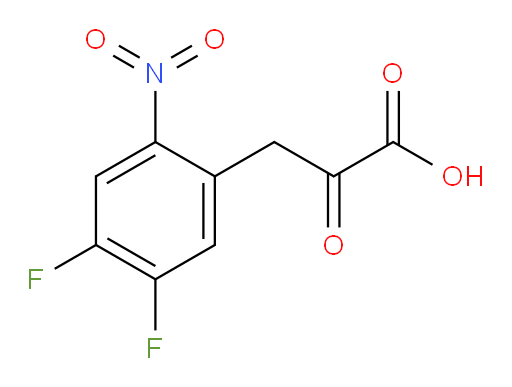 3-(4,5-difluoro-2-nitrophenyl)-2-oxopropanoic acid