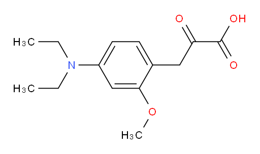 3-(4-(diethylamino)-2-methoxyphenyl)-2-oxopropanoic acid