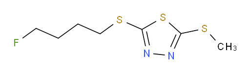 2-((4-fluorobutyl)thio)-5-(methylthio)-1,3,4-thiadiazole