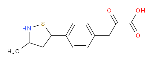 3-(4-(3-methylisothiazolidin-5-yl)phenyl)-2-oxopropanoic acid