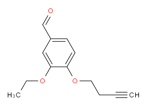 4-(but-3-yn-1-yloxy)-3-ethoxybenzaldehyde