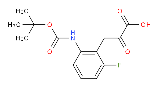 3-(2-((tert-butoxycarbonyl)amino)-6-fluorophenyl)-2-oxopropanoic acid
