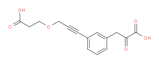 3-(3-(3-(2-carboxyethoxy)prop-1-yn-1-yl)phenyl)-2-oxopropanoic acid