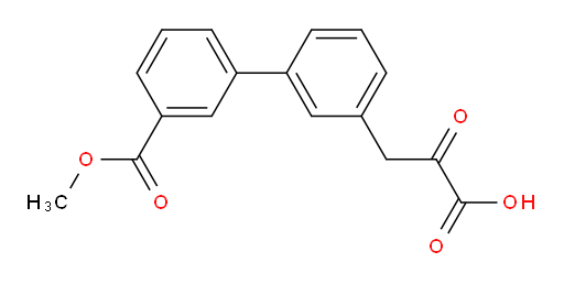 3-(3'-(methoxycarbonyl)-[1,1'-biphenyl]-3-yl)-2-oxopropanoic acid