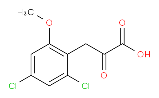 3-(2,4-dichloro-6-methoxyphenyl)-2-oxopropanoic acid
