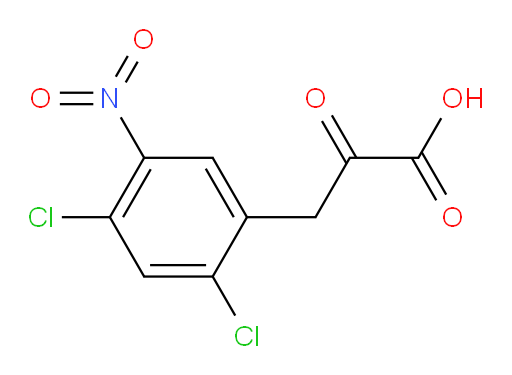 3-(2,4-dichloro-5-nitrophenyl)-2-oxopropanoic acid