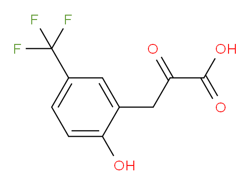 3-(2-hydroxy-5-(trifluoromethyl)phenyl)-2-oxopropanoic acid