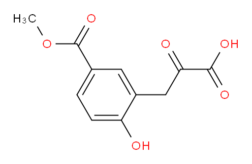 3-(2-hydroxy-5-(methoxycarbonyl)phenyl)-2-oxopropanoic acid